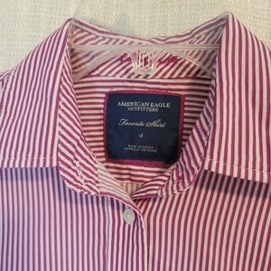 American Eagle oxford pinstripe sz 4